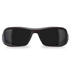 Edge Eyewear Brazeau Anti-Fog Safety Glasses Smoke Lens Black Frame - 1 of 1