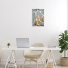 Stupell Industries Modern Blue Brushed Sitting Nude Wall Plaque Art, 13" x 19" - 3 of 4