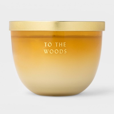  11oz Lidded Colored Glass In The Woods Candle - Opalhouse™ 