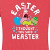 Women's - SpongeBob Squarepants - Easter Weaster Short Sleeve Graphic T-Shirt - 2 of 4