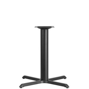 Emma and Oliver 33" x 33" Cast Iron Table X-Base with 4" Dia. Column - 1 of 2
