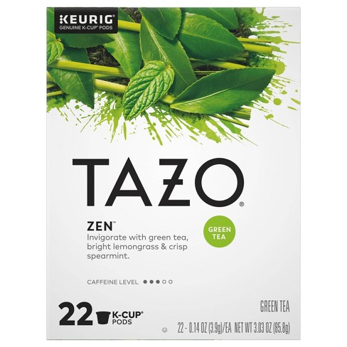 Tazo Zen Green Tea Caffeinated Keurig K-cup Pods - 22ct : Target