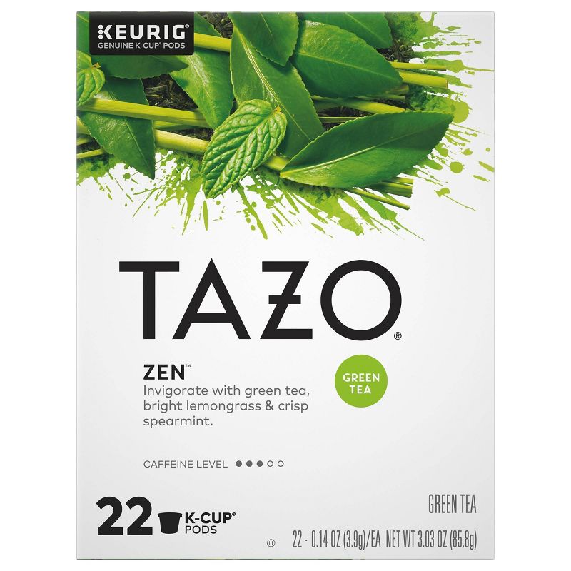 TAZO Zen Green Tea Caffeinated Keurig K-Cup Pods - 22ct, 1 of 7