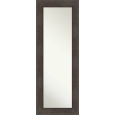 20" x 54" William Framed Full Length on the Door Mirror Espresso  - Amanti Art