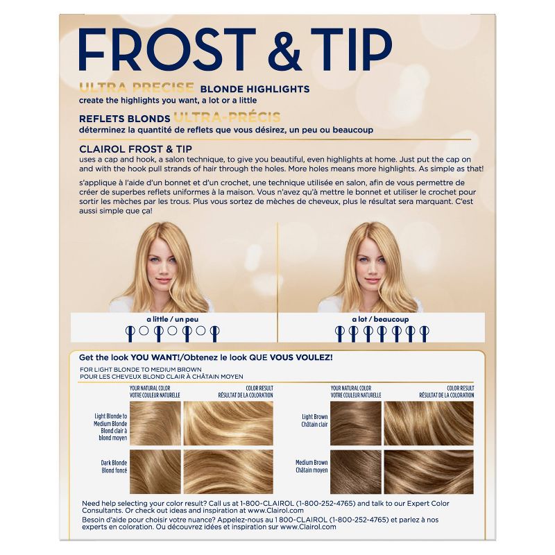 Clairol Nice&#39;n Easy Frost and Tip Permanent Color Hair Highlighting Kit, 2 of 8