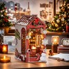 ROBOTIME 3D Puzzles DIY Miniature Dolls House Kit Wooden Puzzle, Book Shelf Decoration, Unique Holiday Gifts, Multicolored, 8.58"*5.35"*9.72" - 4 of 4