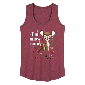 Women's - Disney - Christmas - I'm Snow Cute Graphic Racerback Tank - 1 of 4