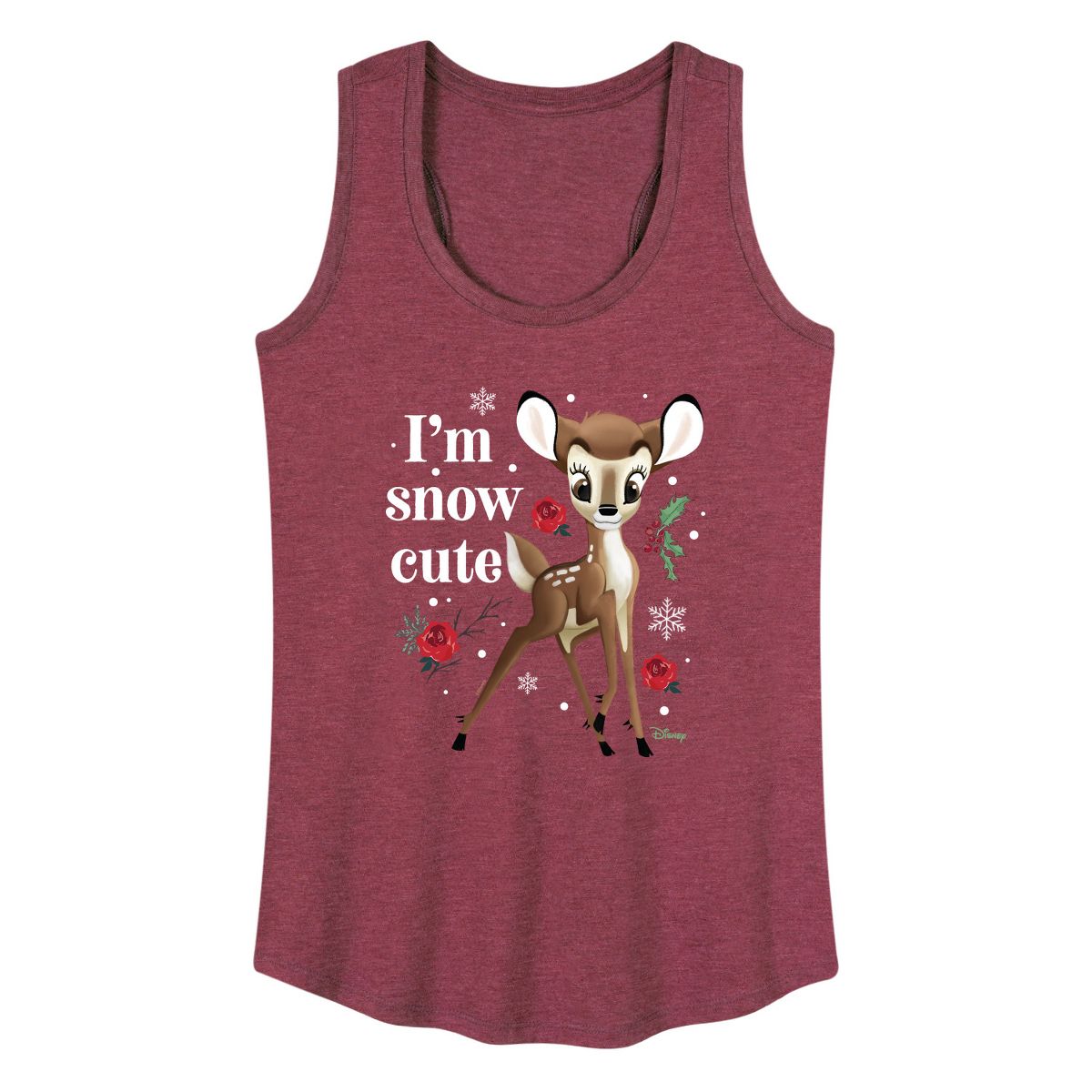 Women's - Disney - Christmas - I'm Snow Cute Graphic Racerback Tank - thumbnail 6