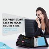 Zipper Binder 3 Ring, Large 2 Inch Binder with Zipper, 880 Sheet Capacity 5 Pockets Expanding File Folder, Zip Binder with Durable Handle - 3 of 4