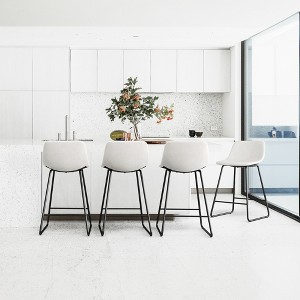 Arceso Bar Stools Set of 4, 24 Inch Faux Leather Barstools, Modern Counter Height StoolsArmless Counter Chairs for Kitchen Island - 1 of 4