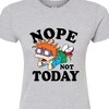 Women's - Rugrats - Chuckie Nope Not Today Juniors Fitted Graphic T-Shirt - 2 of 4