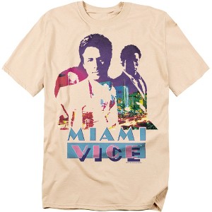Miami Vice Crockett And Tubbs Adult T-Shirt - 1 of 4