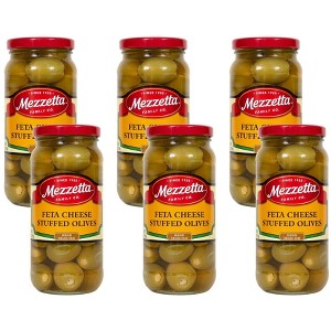 Mezzetta Feta Cheese Stuffed Olives - 6 pack, 9.5 oz - 1 of 4