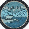 Earth Rugs Arctic Bear Round Trivet – 10" Printed Wildlife Design in Rustic Natural Jute - 3 of 3