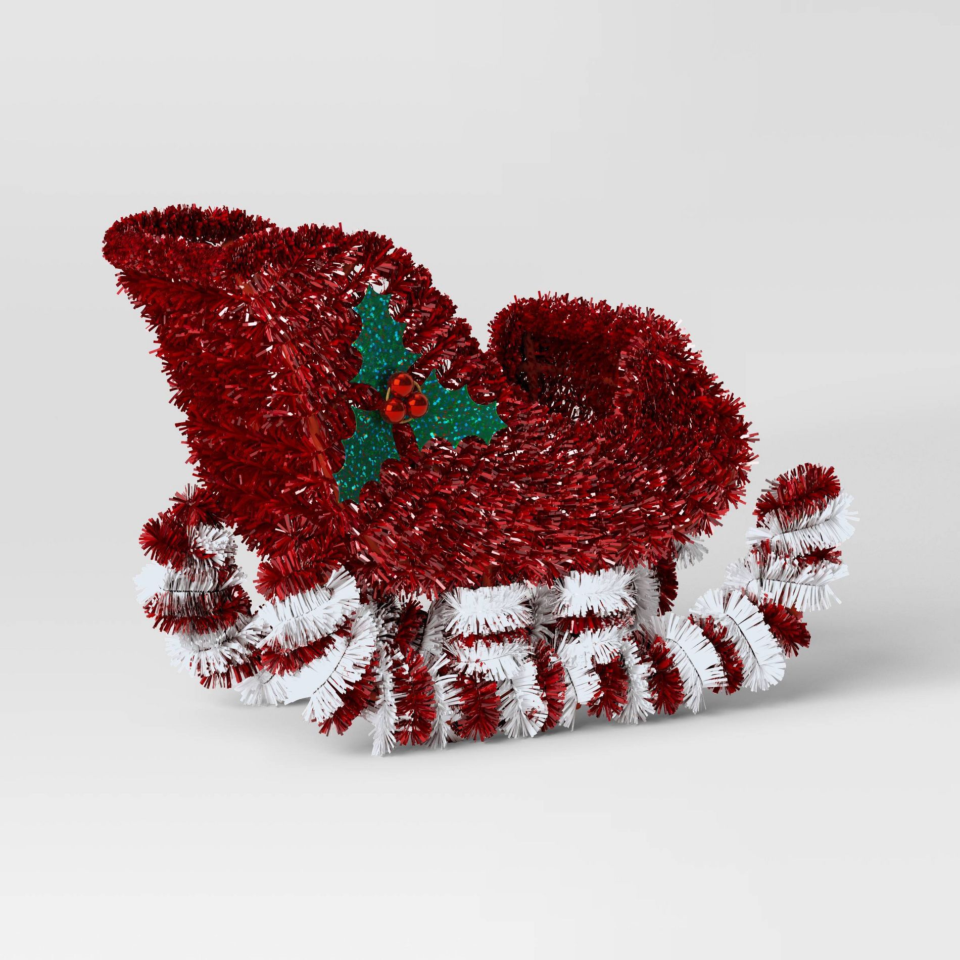 Christmas Tinsel Sleigh Red - Wondershop™