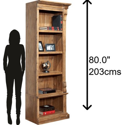 Natural Wood Adjustable Kids Bookcase with Shelves