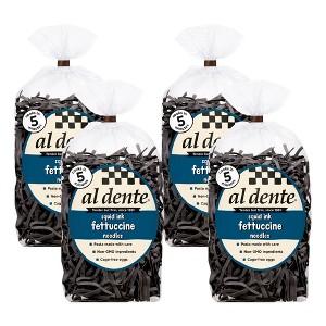 AL DENTE Squid Ink Fettuccine, 10oz Bags (Pack of 4) - 1 of 4