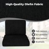 Costway 2/4/6-Pack 24" x 24" Deep Seat Cushion & Back Pillow with Removable Covers Outdoor Brown/Navy/Gray/Black - 4 of 4