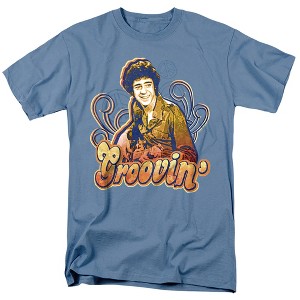 Brady Bunch Groovin Adult T-Shirt Carolina Blue - 1 of 4