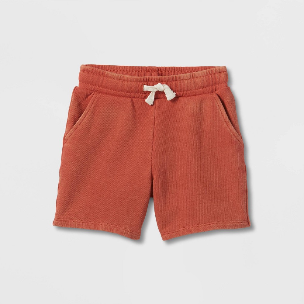 Toddler Mid-Length Knit Shorts - Cat & Jack Brown 2T