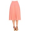 Women's Flared Midi Skirt with pockets - White Mark - 3 of 3