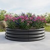 Lirago Rotundity Metal Raised Garden Bed 47.24"L x 11.4"H, Galvanized Steel Planter Box for Vegetables, Flowers & Plants Silver - 3 of 4