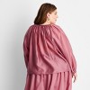 Women's Balloon Long Sleeve Flowy Sheer Boho Top - Future Collective - 2 of 3