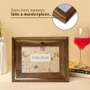Folkulture Picture Frames 5" x 7" Wooden & Metal Picture Frame or Photo Frames for Wall, Photo Wall Display Gifts for Women (Rustic Roots) - 4 of 4