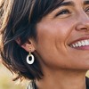 Ross-Simons 18kt Gold Over Sterling Hoop Earrings With Removable Oval Sterling Silver Drops - 2 of 4