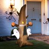 Outsunny 5' Halloween Inflatables Outdoor Decorations Ghost Tree with Pumpkins, Blow-Up LED Yard Decor Indoor Outdoor for Garden, Lawn, Party, Holiday - 2 of 4