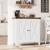 Buffet Cabinet Farmhouse Storage Cabinet with Doors and Shelves, Buffets and Sideboards Entryway Cabinet with Storage - 2 of 4