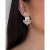 Shine Crystal 18k Gold Plated Stud Earrings - Ettika - 2 of 2