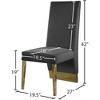 Meridian Furniture,Porsha Velvet Dining Chair, Set of 2 - 4 of 4