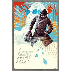 Trends International The Invisible Man - Leave The Hat by César Moreno Framed Wall Poster Prints - 1 of 4