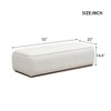 Kumasinova 52"L Fully-Upholstered Ottoman Bench,Elegant End-of-Bed Bench for Bedroom & Living Room,Rectangular Entryway Bench with Sturdy Base,Beige - 3 of 4