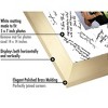Americanflat 14x14 Gold Wedding Signature Picture Frame Displays 5x7 Photo with Polished Glass - 3 of 4