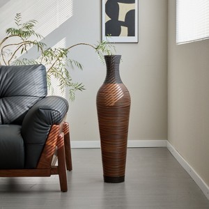 ORRD Hand-Woven Tall Floor Vase, 39 Inch Large Decorative Vase for Farmhouse Boho Home Decor, Perfect for Living Room, Entryway, Office - 1 of 4