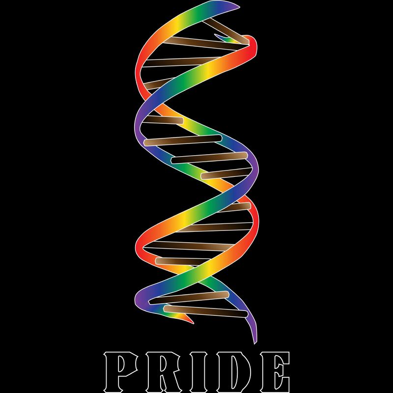 Adult Design By Humans DNA Rainbow Pride By T-Shirt, 2 of 3