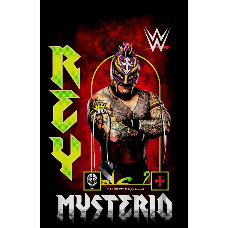 Boy's WWE Rey Mysterio Poster T-Shirt, 2 of 6