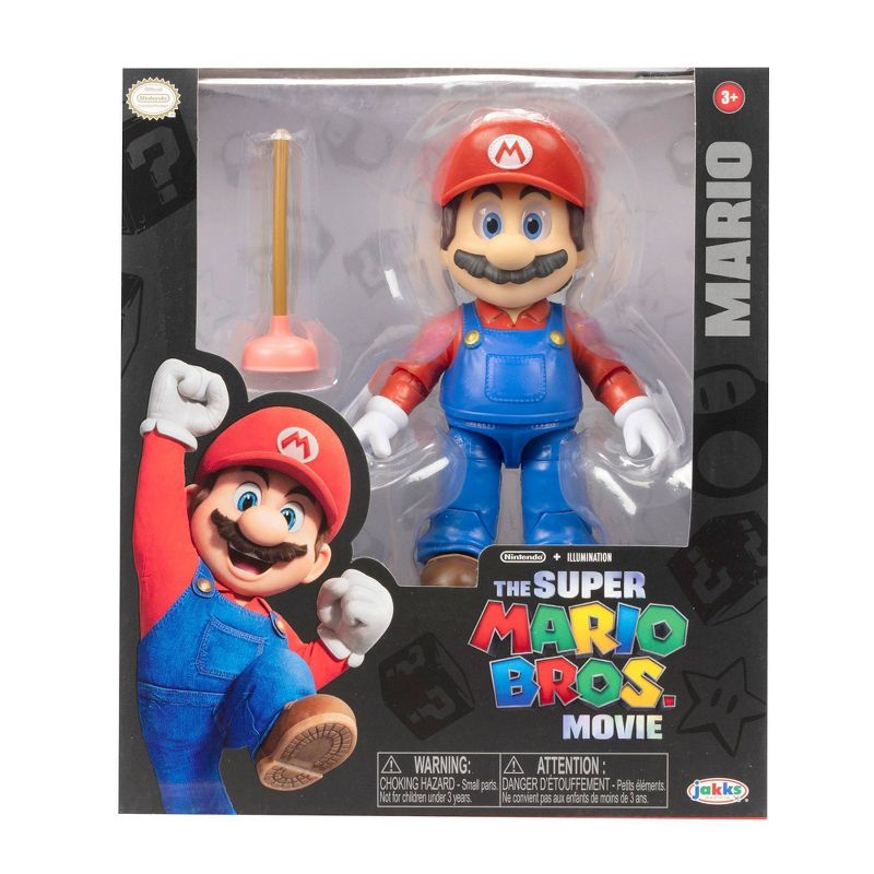 Nintendo The Super Mario Bros. Movie Mario Figure with Plunger Accessory, 3 of 14