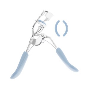 Unique Bargains Women Chrome Flat Handle Eyelash Curler 1 Pc - 1 of 3