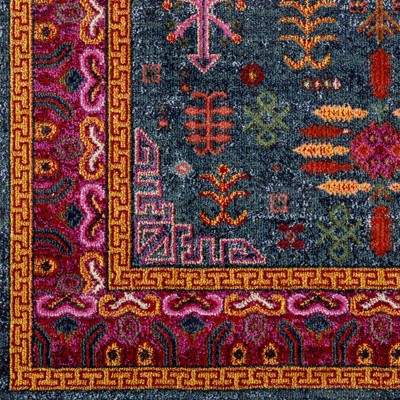 Cleveland Multicolor Polypropylene Low Pile Area Rug 5'3" x 7'3"