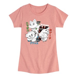 Girls' - Pokémon - Fuecoco Quaxly Sprigatito Fitted Short Sleeve Graphic T-Shirt - 1 of 4