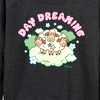 Women's - Disney - Day Dreaming Sheep Lightweight French Terry Wide Neck Long Sleeve Shirt - 2 of 4