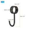 Unique Bargains Stainless Steel Anti-Rust Adjustable Closet Pipe Rod Hooks 12 Pcs - 2 of 3