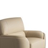 Acme Furniture 43.3" Edrice Accent Chair Ice Gray Top Grain Leather: No Assembly, Wood Frame, Attached Cushions - 2 of 4