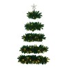 Nearly Natural 5' Pre-lit Hanging Fraser Fir Artificial Christmas Tree with Warm White LED Lights: Indoor, Battery-Powered, PVC - 3 of 4