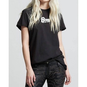 Women's Embroidered Bowie Tee Top - Recycled Karma - 1 of 2