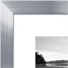 Americanflat 8x10 Picture Frame in Silver - Displays 5x7 With Mat and 8x10 Without Mat - Composite Wood with Polished Glass - 3 of 4