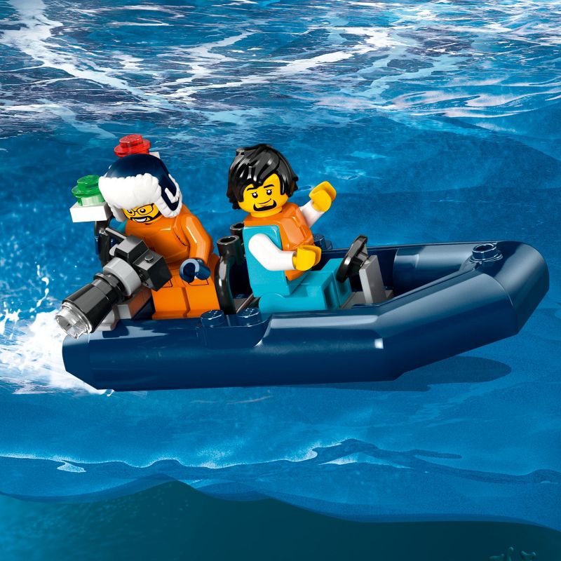 LEGO City Arctic Explorer Ship Floatable Building Toy Set 60368, 6 of 8
